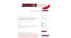 Desktop Screenshot of 2birds1blog.com